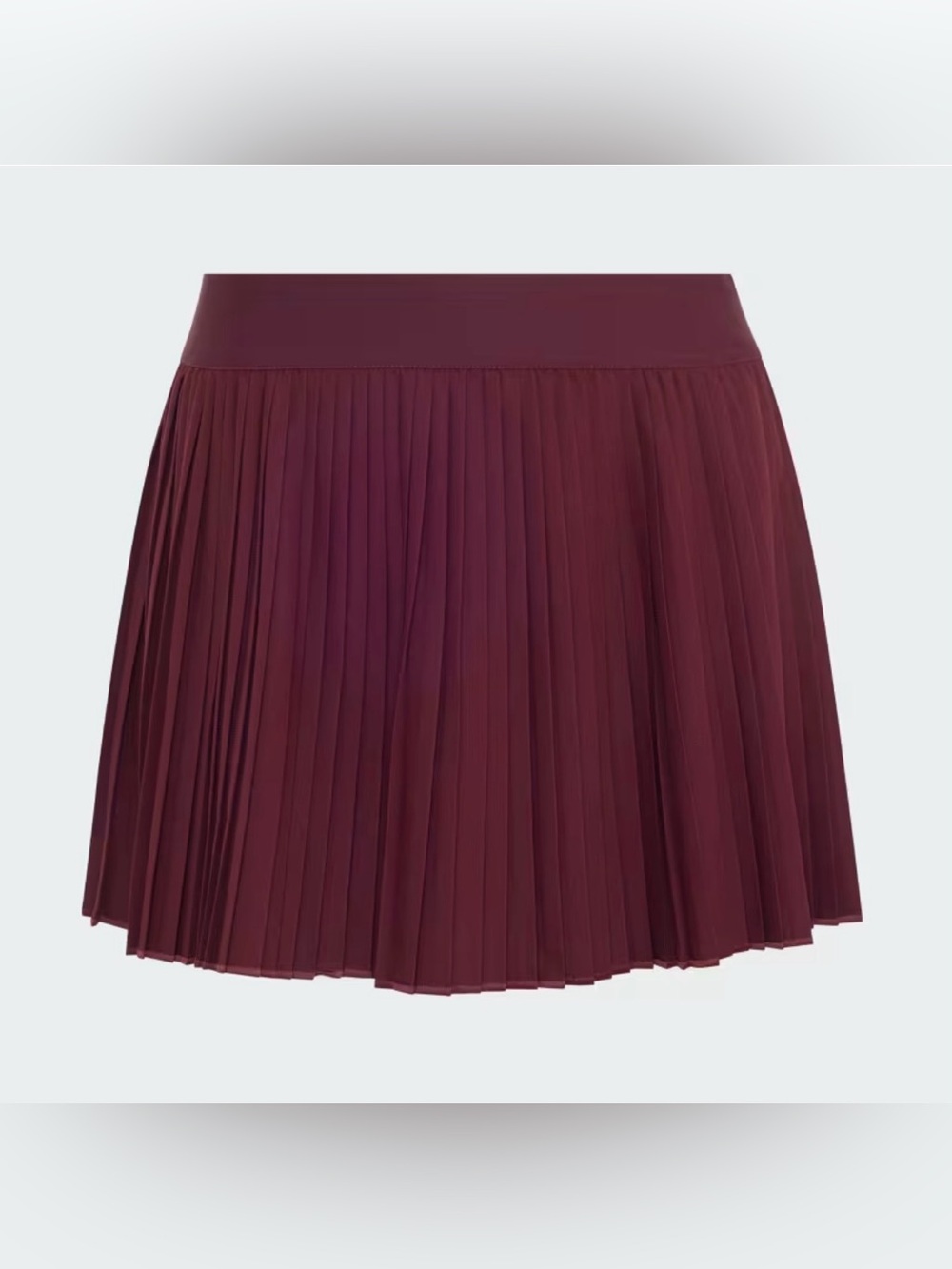 adidas Pleated Mini Skirt in Burgundy